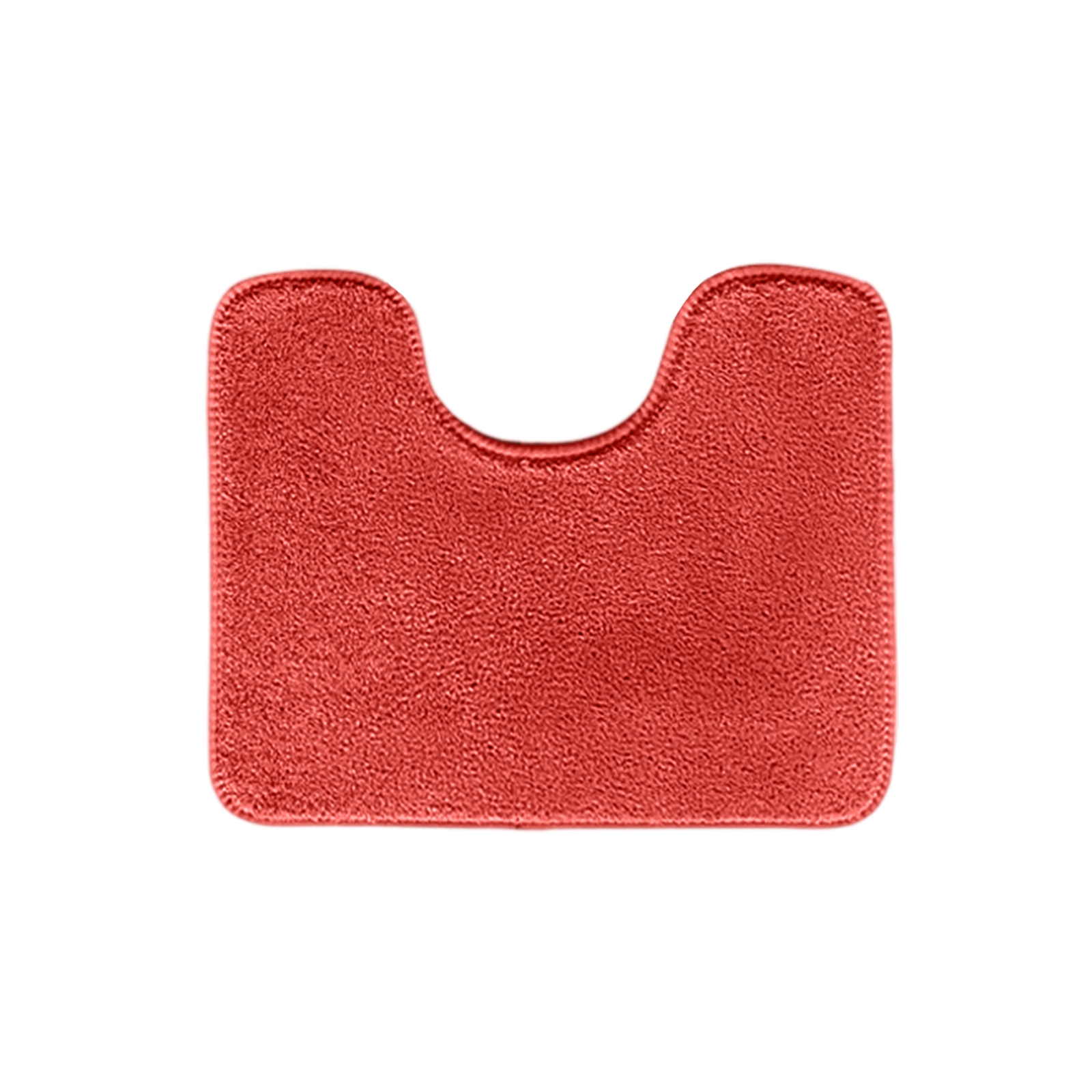 Luxury Toilet Rugs U Shaped Washable Bath Rugs For Bathroom Non Sliping Extra Absorbent Microfiber Bath Mat Plush Contours Rugs: Red
