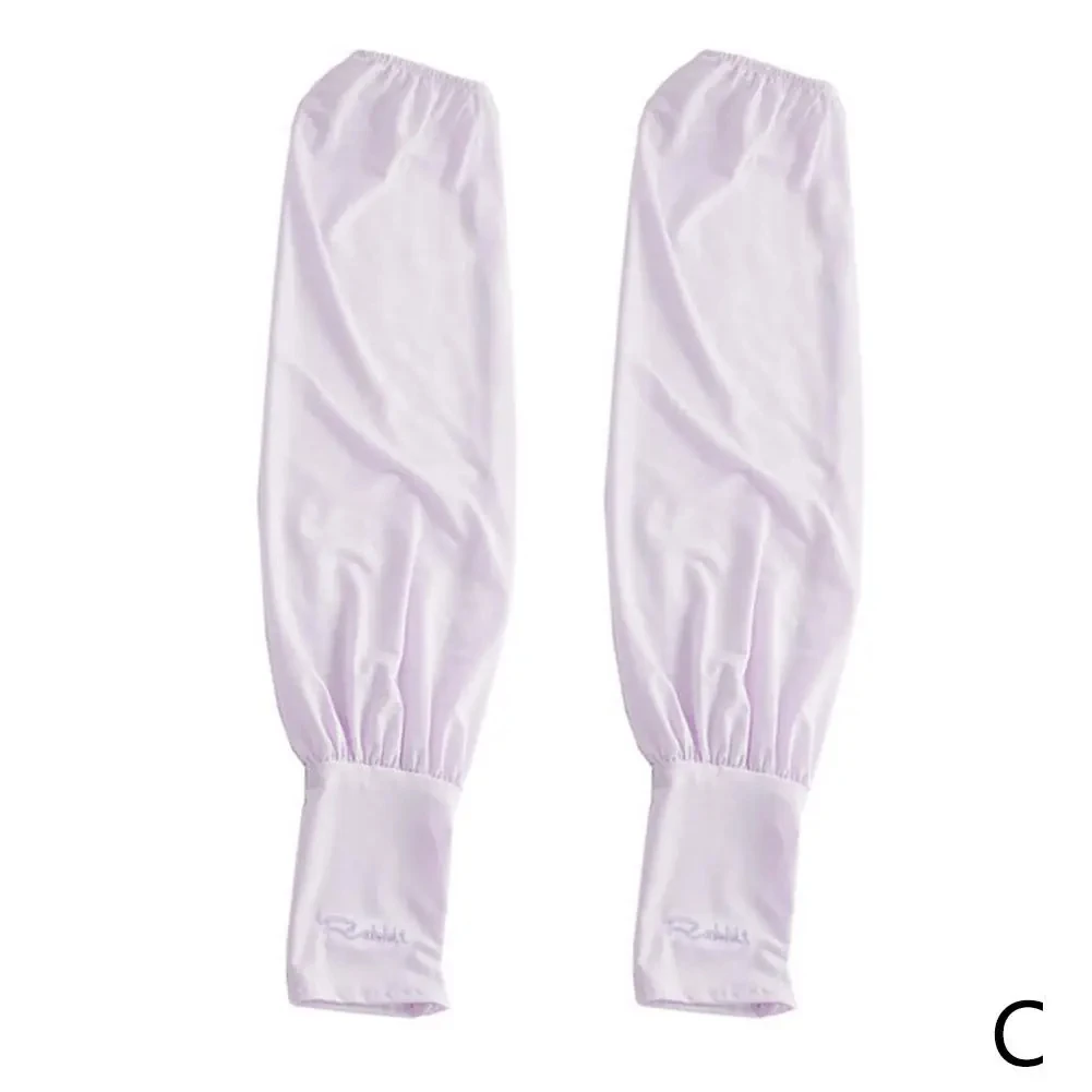Summer Loose Sunscreen Driving Ice Silk Sleeve Female Long Length UV Protection Arm Arm Glove Sleeves Super Soft Breathable: green
