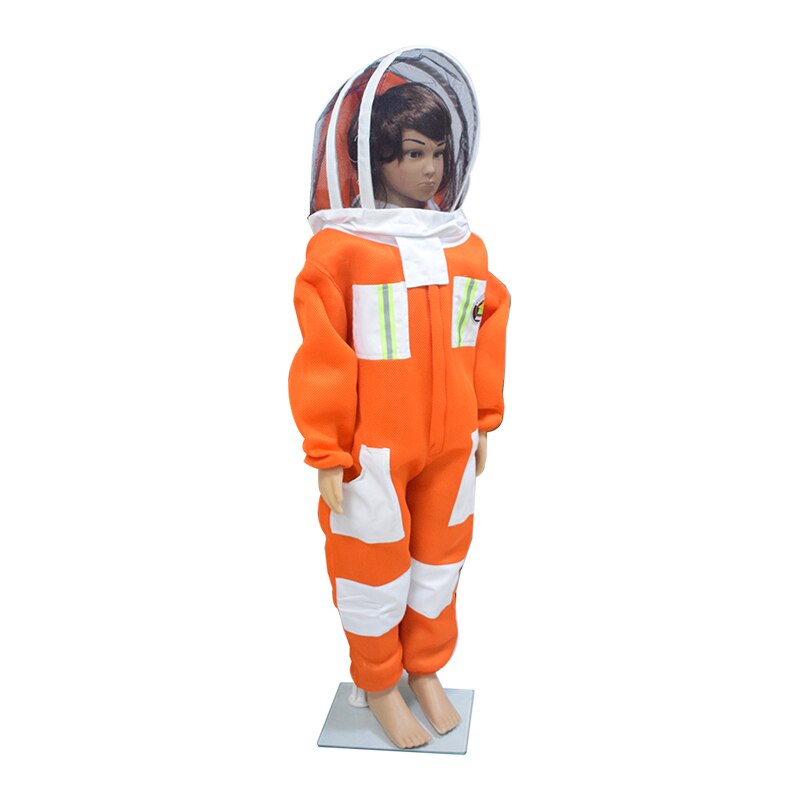 Combinaison de protection apiculture professionnelle pour enfants, combinaison en tissu de coton à Air 3D avec voile de Style clôture, équipement apiculteur