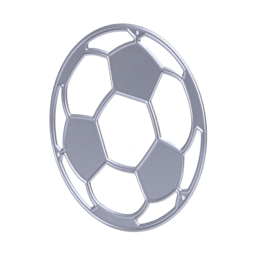 Fodbold skære dies fødselsdagsfest metal skære dies stencils til gør-det-selv scrapbog album stempel papir kort prægeform
