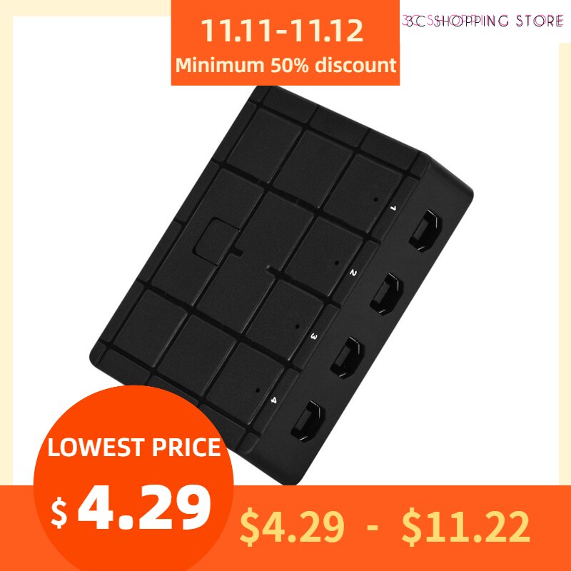 Usb Switch Manual Printer Sharer 4 In 1 Out Sharer 4 Hosts Share One Printer Printer Four Port Switch