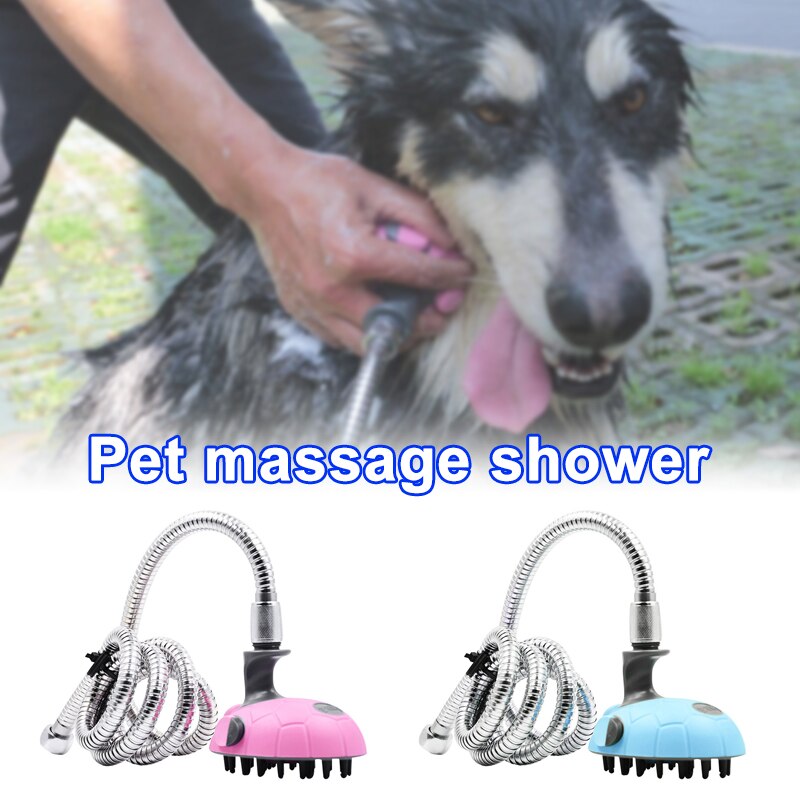 Multifunctionele Hond Kat Bad Douche Sproeier Wassen Cleaner Massage Hond Shampoo Douche Slang Huisdier Baden Tool S55