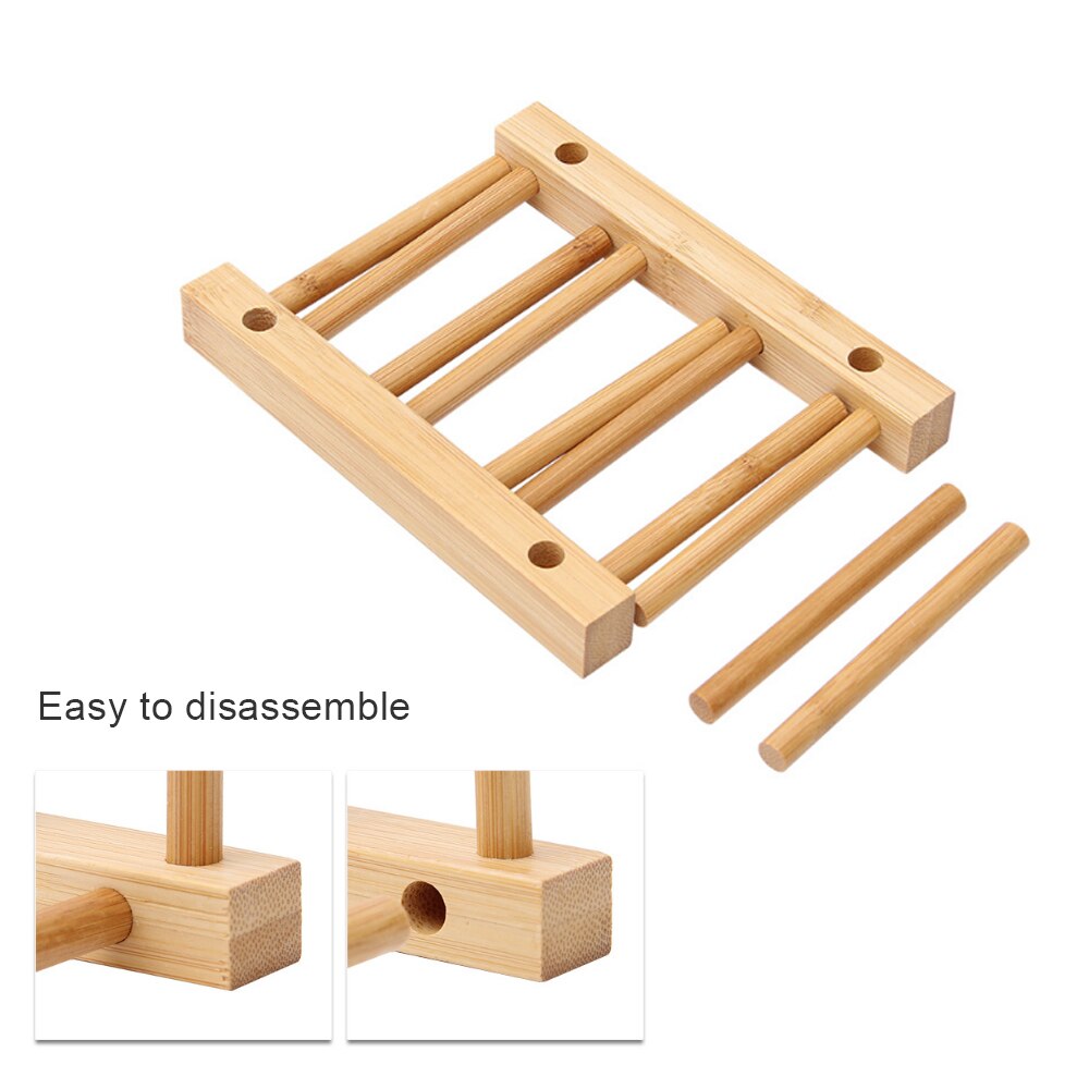 Kitchen Dish Drain Rack Dinnerware Storage Organizer Tray Plate Drying Shelf Wooden Book Cups Display Stand Drainer Holder