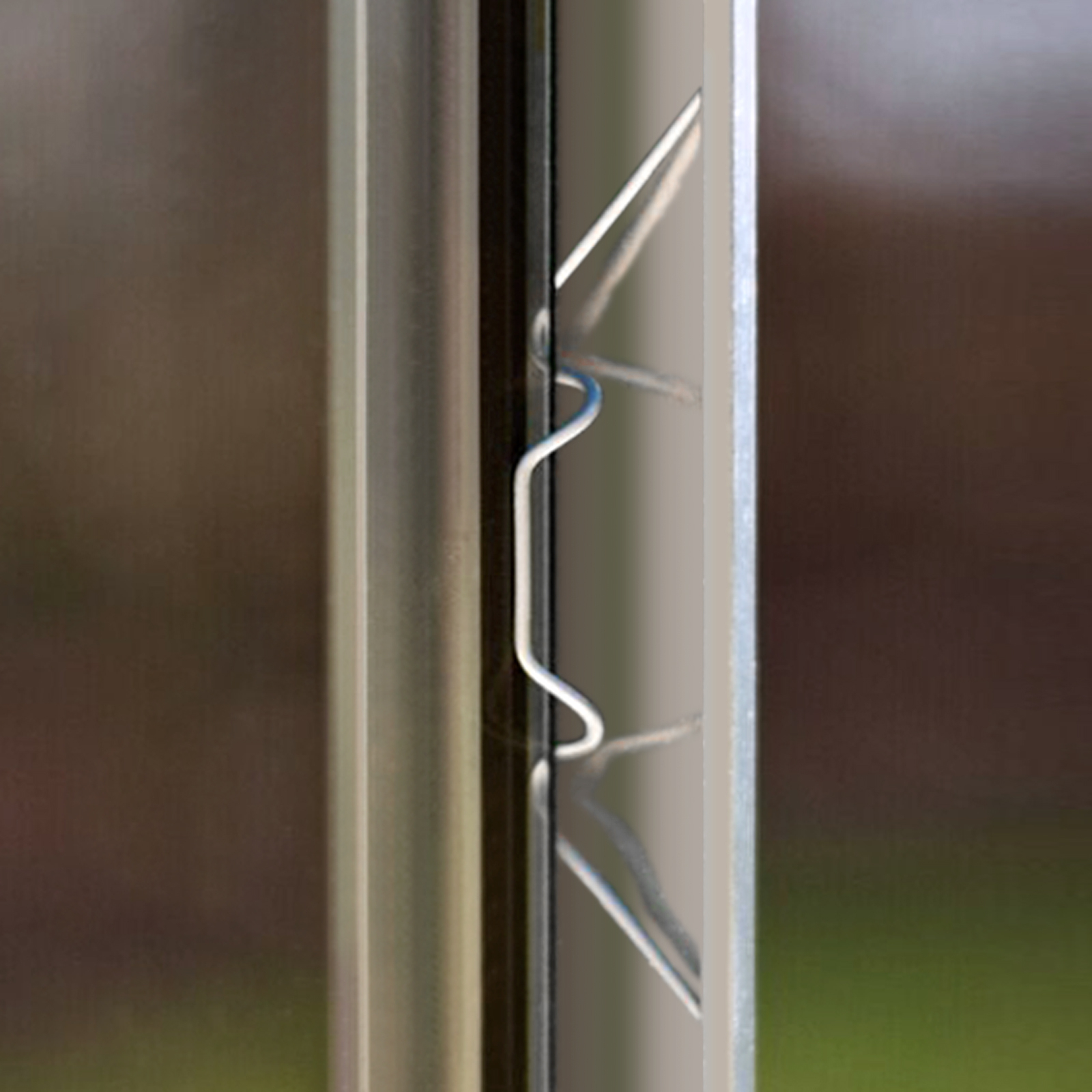 PROSTER 50Pcs Galvanized Steel Spring Wire Glazing Clips Strong Holding Clamps Not Easy to Deform Fittings for Greenhouse