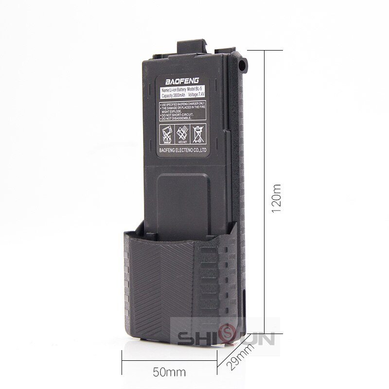 Baofeng-Batería de BL-5 para walkie-talkie, alta batería de UV-5R de 3800 mah, piezas de Radio, Original, 3800 mah, Pufong UV 5R boafeng