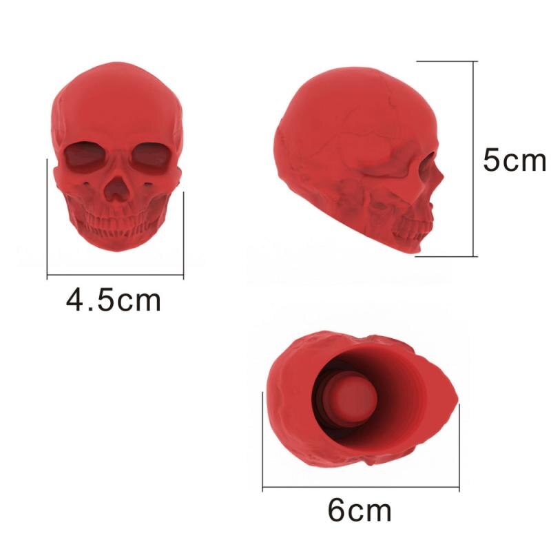 Tapón de silicona con cabeza de calavera para botella de vino, tapón de sellado a prueba de fugas, para vino, cerveza, 1 unidad