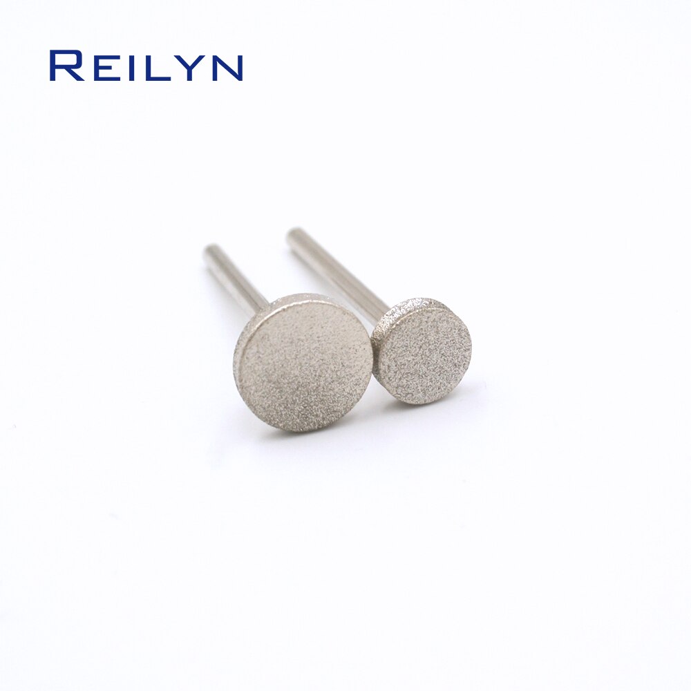 3.17Mm Diamant Slijpen Bits 50 Stuks Gegalvaniseerde Diamant Bit Dremel Polijsten Hoofd Slijpen Burr Voor Dremel Boor Gereedschap