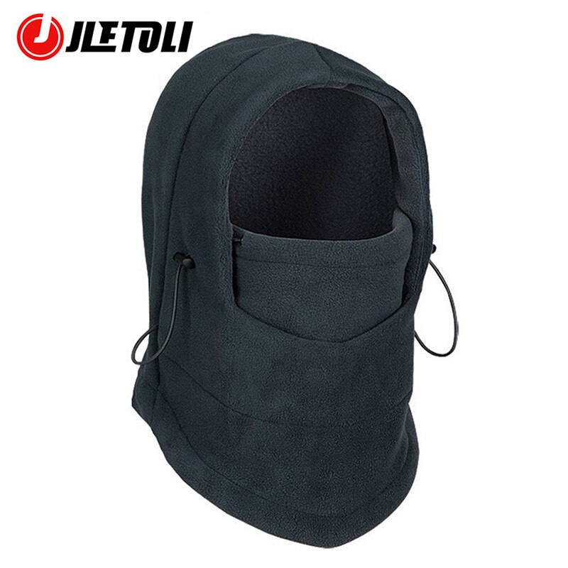 Jetoli-mascarilla térmica de forro polar para ciclismo, máscara de invierno para entrenamiento de esquí, a prueba de viento, al aire libre para bicicleta, gruesa, deportiva