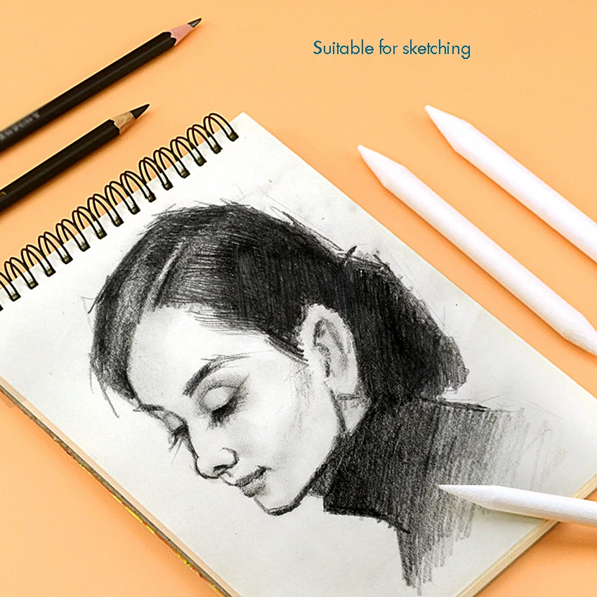 6 stks/set Kunstenaar Blending Stump en Tortillion Blenders Art Schets Tekening Pennen Houtskool, Grafiet, Kleurpotloden School Supply