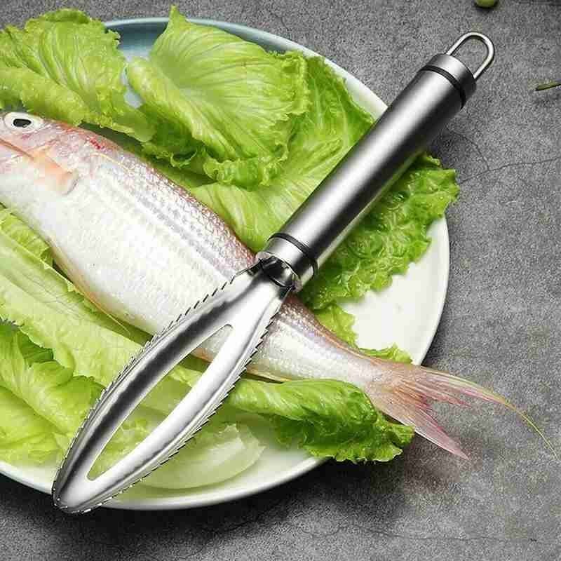 1pc Tongs For Fish Bones Chef's Tweezers Stainless Tool Steel Fish For Fish Scraper Cleanning Tongs Scales Graters Kitchen Y6J2