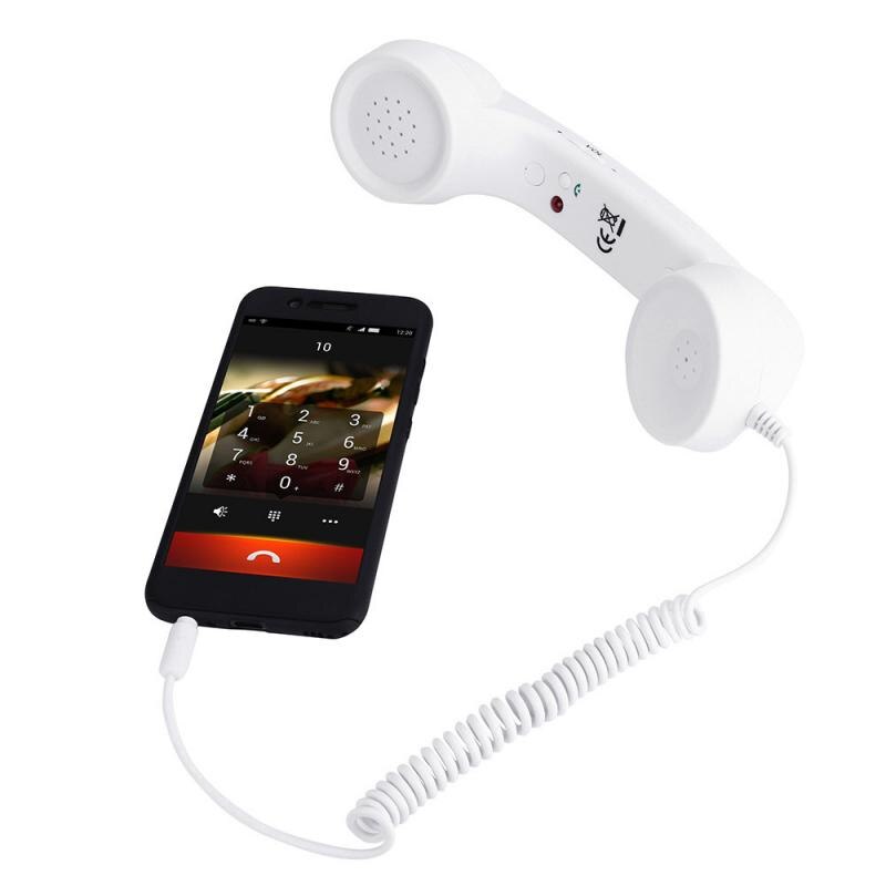 Casque filaire écouteur classique rétro 3.5mm confort téléphone combiné universel pour iPhone/Android téléphone