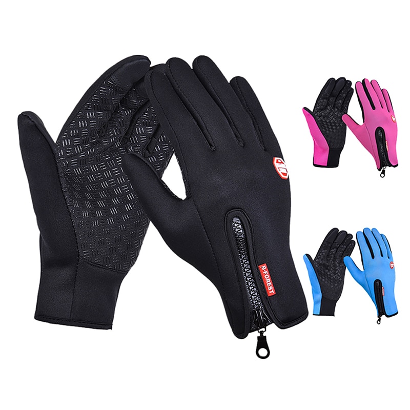 Winter Brand Conductive Gloves Screen Windproof Waterproof Thermal Outdoor Ski Leisure Camping Thermal Bike Gloves