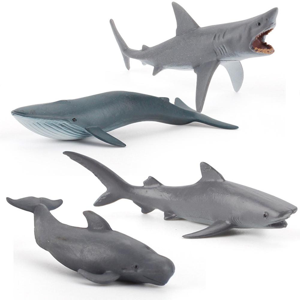 4 teile/satz Kunststoff Mini Solide Statische Marine Kreatur Modell einstellen Wissenschaft Pädagogisches Dekoration Spielzeug