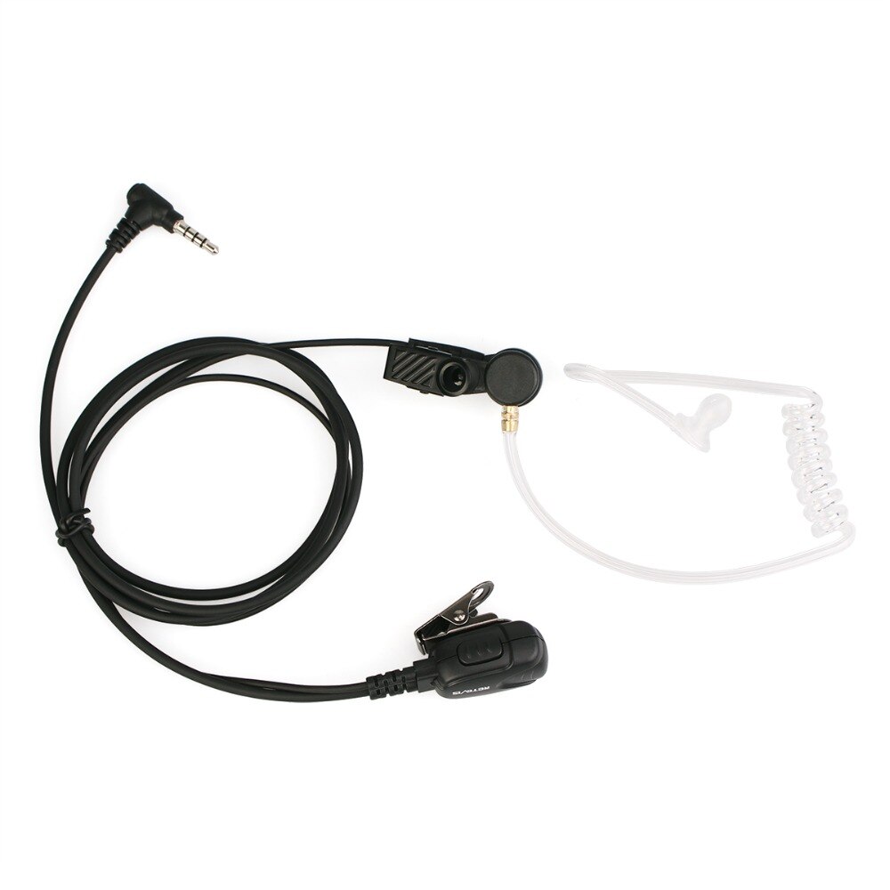 Retevis EA011Y Earpiece Mic PTT Headset 3.5mm 1-Pin Acoustic Tube for YAESU for VERTEX Retevis RT40 RB15 Walkie Talkie Ham Radio