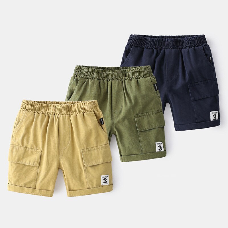 Zomer Jongens Shorts Effen Kleuren Kids Broek Zakken Kids Strand Korte Sport Korte Broek Kids
