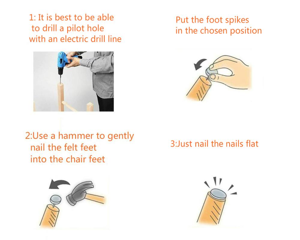 40pcs round heavy duty chair foot felt pad furniture foot felt pad table corner pad for furniture chair table leg foot (Black）