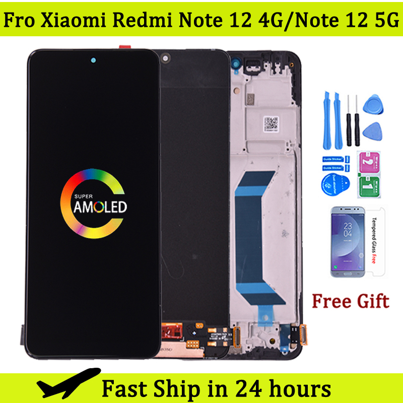 Ensemble écran tactile LCD, pour Xiaomi Redmi Note 12 4G 23021RAAEG 22111317I 5G
