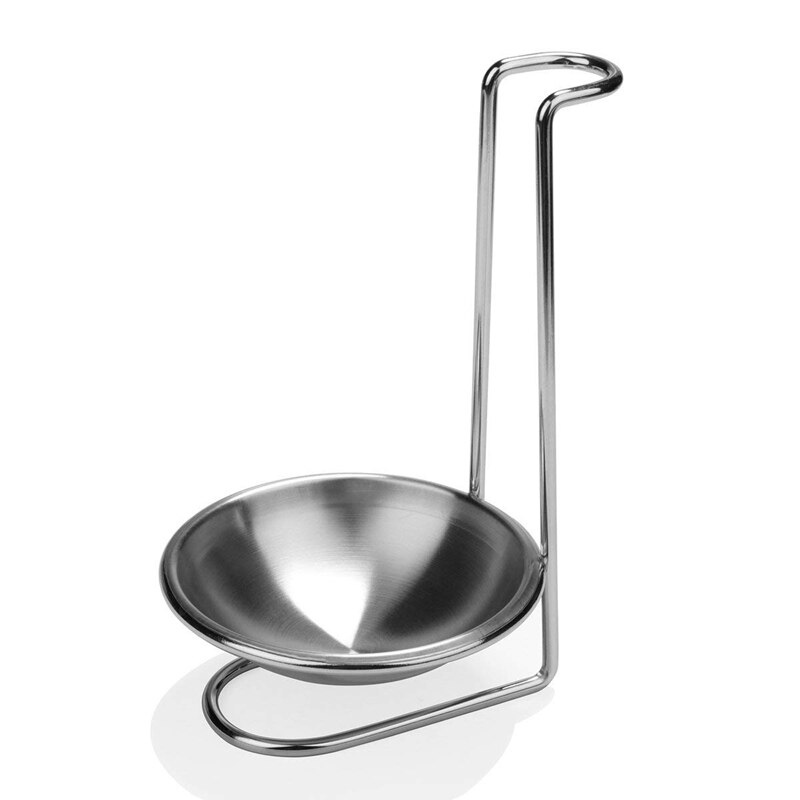 Stainless Steel Spoon Rest Holder,Long Handle Vertical Saving Soup Ladles Holders Ladle Rest Soup Ladle Holder: Default Title