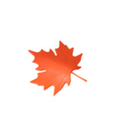 Practical Kid Baby Maple Leaf Shape Finger Safety Door Stopper Stops Protector Wedge Door Jam Catcher Block Home Decor: orange