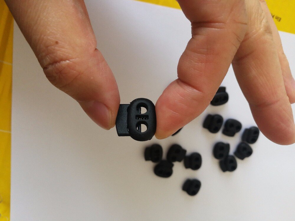 Aliexpree – boucle de nez de cochon, 10 pièces/lot, pour la fabrication de filet queue de cheval, couleur noire,