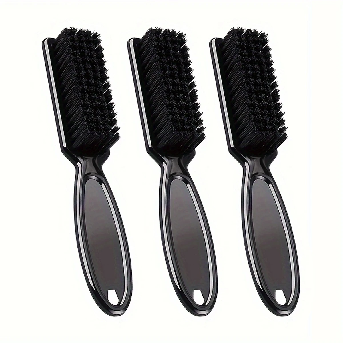 3 stks/set Kapper Borstel Kappers Reinigingsborstel Natuurlijke Vezel Salon Haar Sweep Borstels: Black
