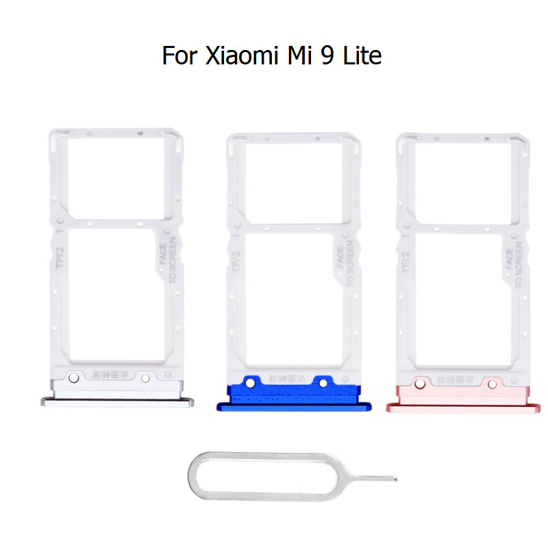 Neue Für Xiaomi Mi 9T Lite Profi Sim-karte Sockel Slot Tablett Leser Halfter Anschluss Mikro SD Adapter Container