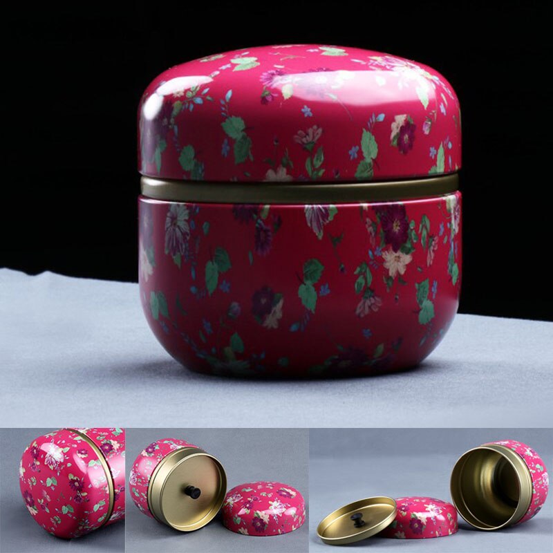 1pcs Japanese style Kitchen Tea Box Jar Storage Holder Sweetmeats Candies Cans Teaware Tea Caddies tin containers storage box