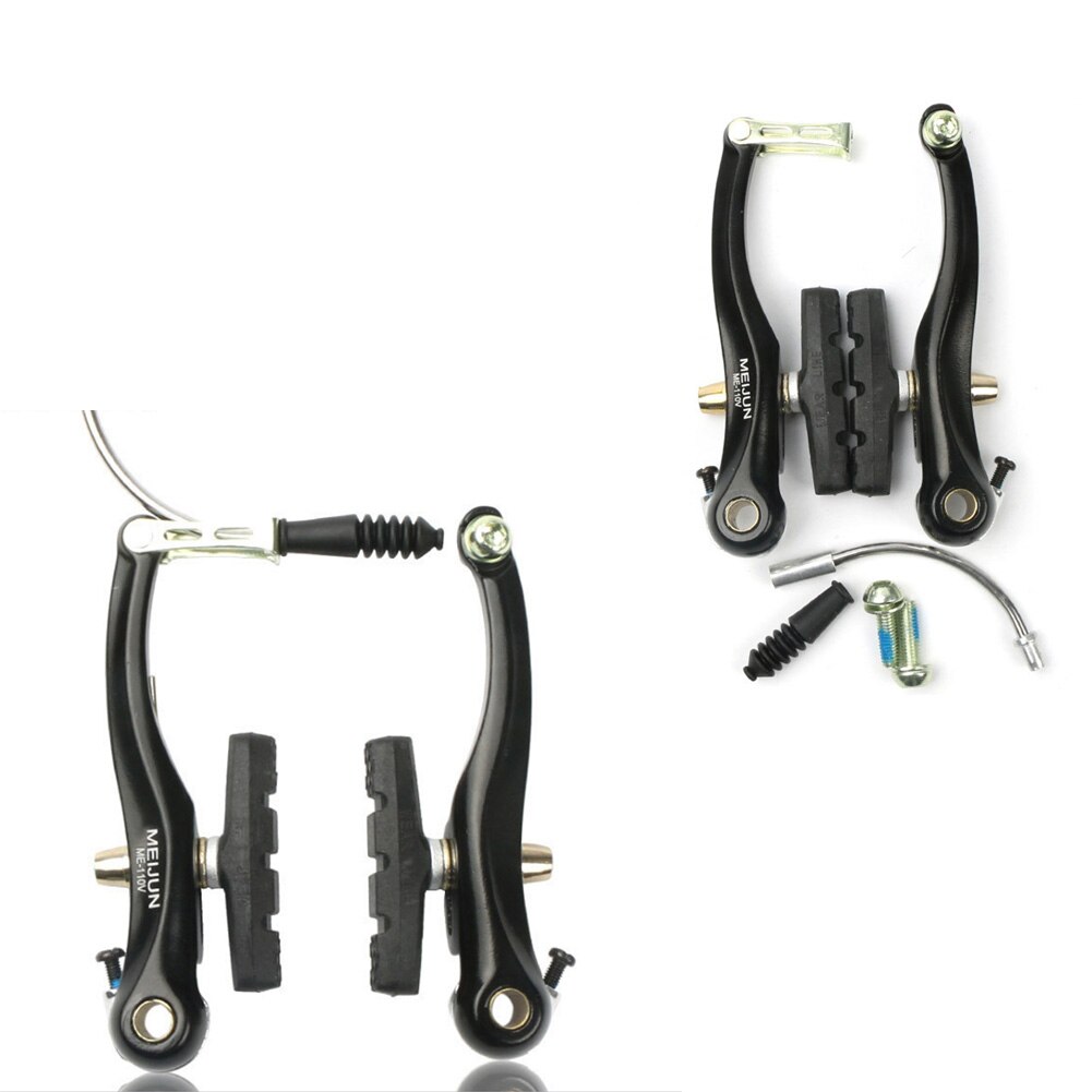 1 Pair Aluminium Alloy Mountain Bicycle V Brake Set Front Rear Leather Brake Cycling Bike V Brake Bicycle Parts