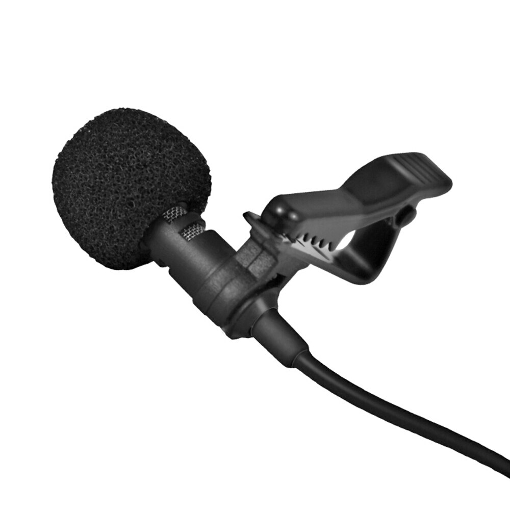 KFW Condenser Lavalier Microphone With Earphones Mini Computer Mobile Phone Reporter lapel Mic For Recording
