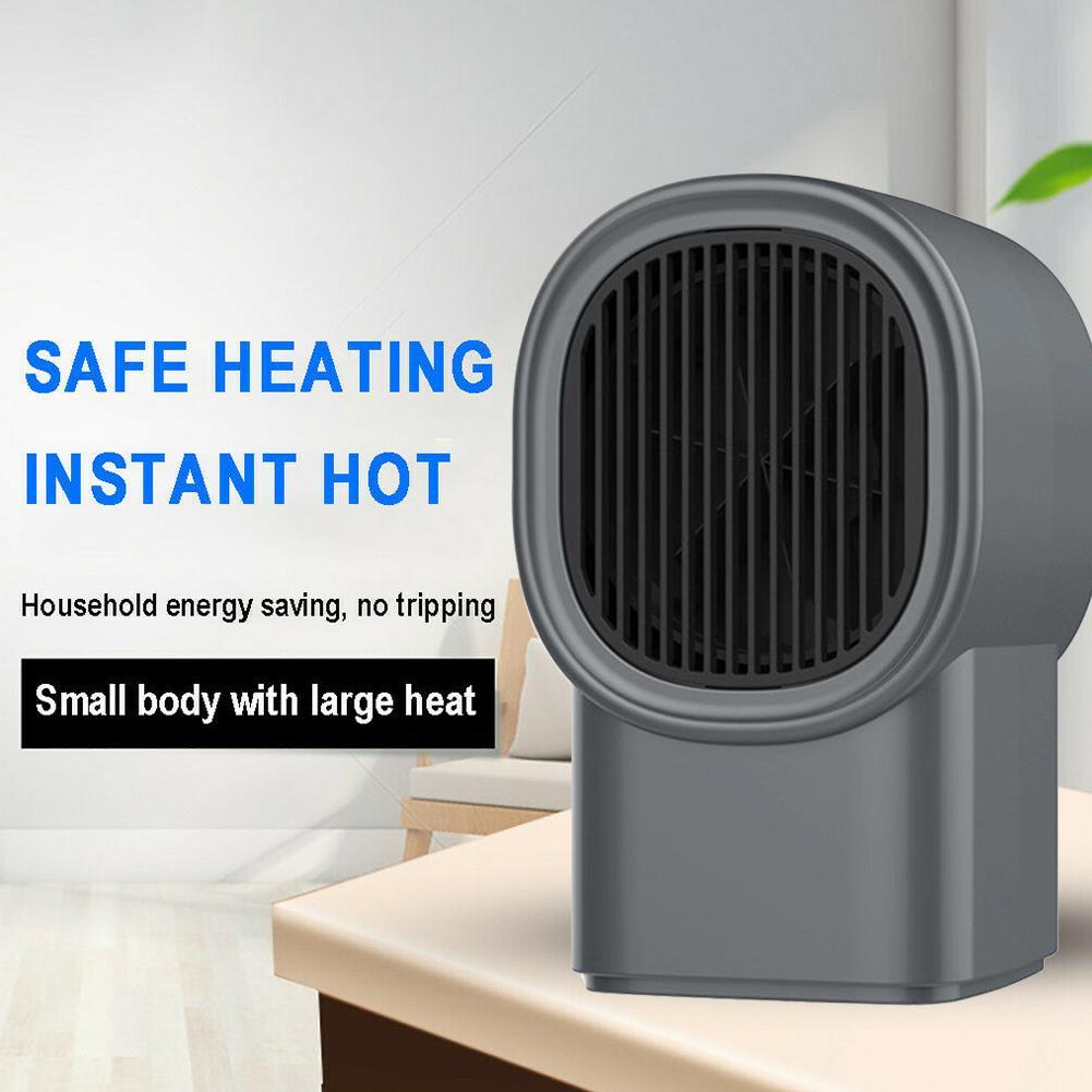 Mini calentador de 400w, radiador de calefacción portátil blanco y negro, ventilador de escritorio portátil de aire para oficina, para calentadores de calentador doméstico Ele Q0P1