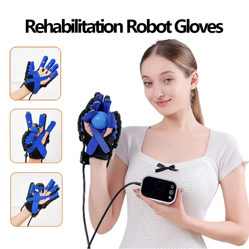Handrevalidatie Robot Fysiotherapie Handschoenen Hemiplegie Apparaat Beroerte Recovery Apparatuur Linker Rechterhand Therapie Massage Handschoen