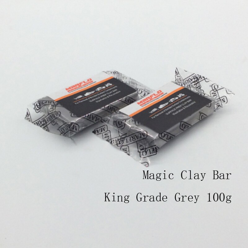 Arustfjerner rustforebyggende magic clay bar 1pc king grade grå detaljeværktøj 100g rengøring clay bar marflo malingsrenser