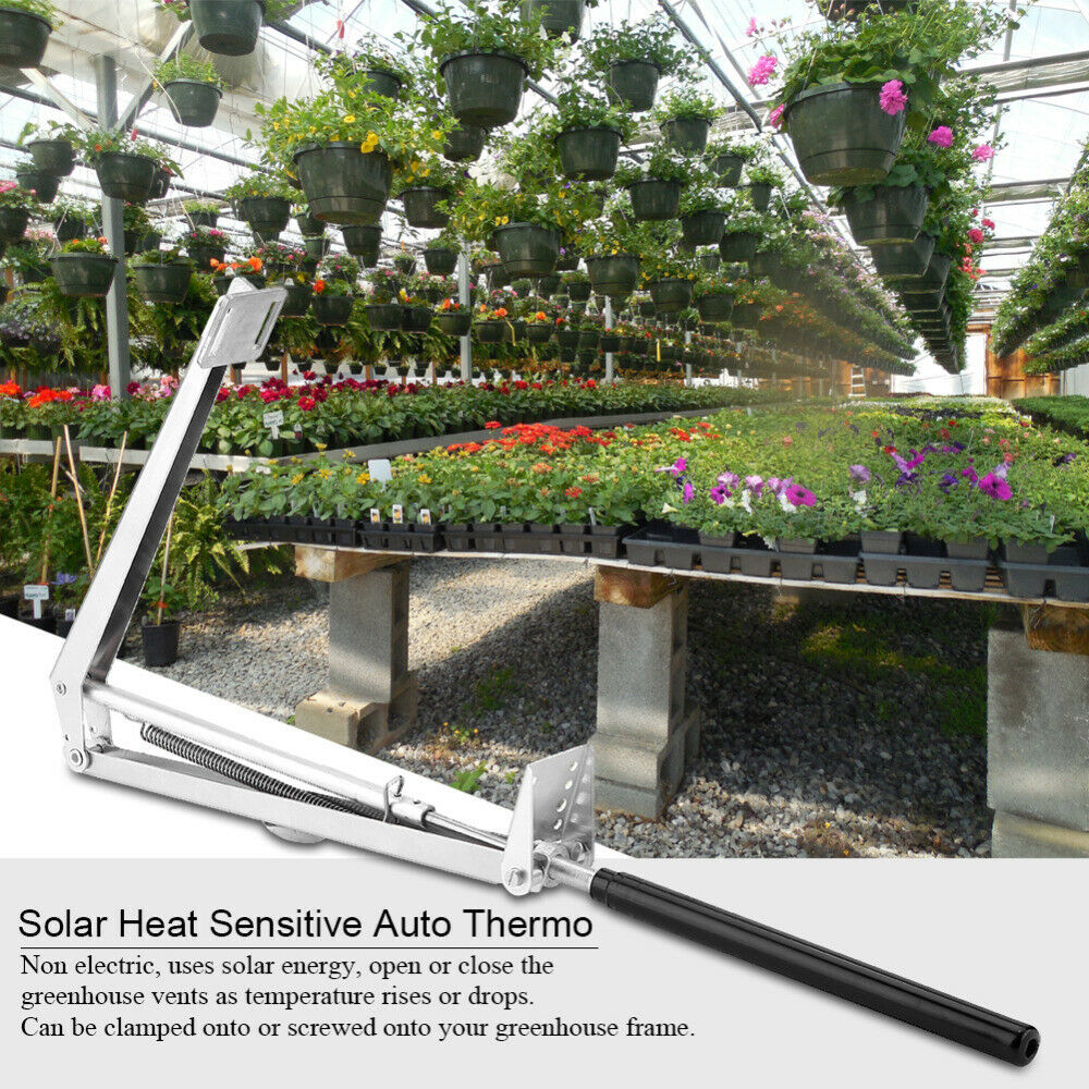 Automatic Greenhouse Window Opener Roof Vent Double Spring Breathe Temperature Control Greenhouse Agriculture Accessories
