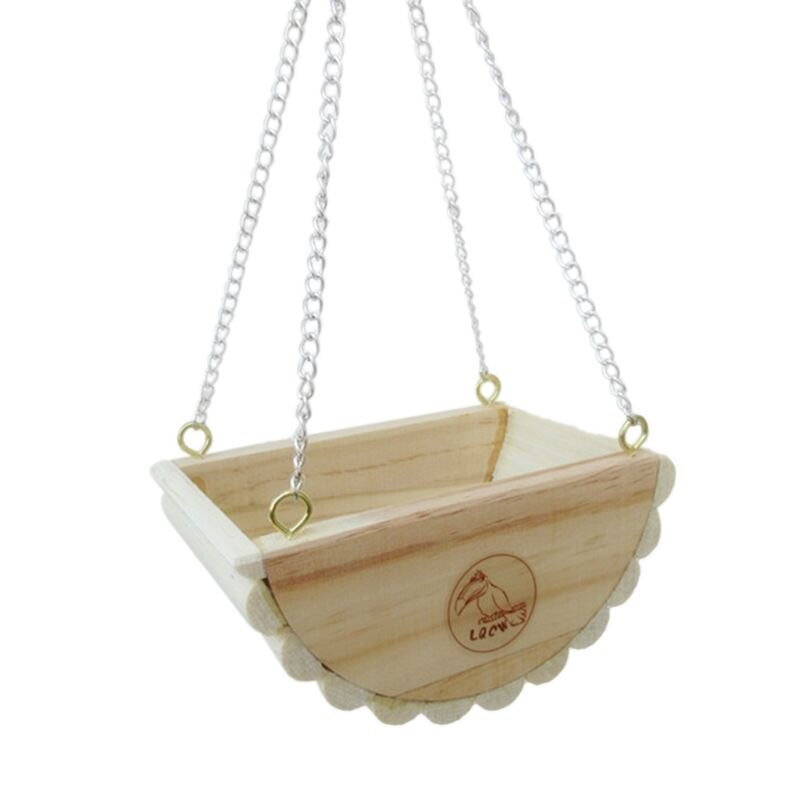 Natuurlijke Houten Schommel Rest Bed Mand Huis Speelgoed Voor Hamster Gerbil Rat Muis Kooi