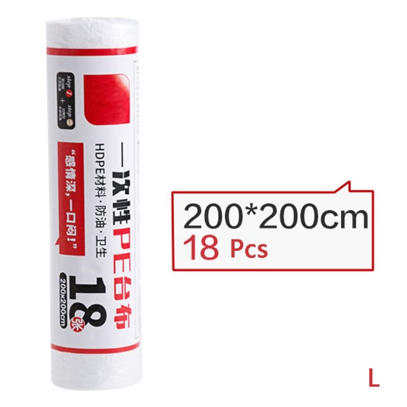 1Roll Disposable Table Cloth Party Table Cover Tablecloth 180x180cm/200x200cm: L