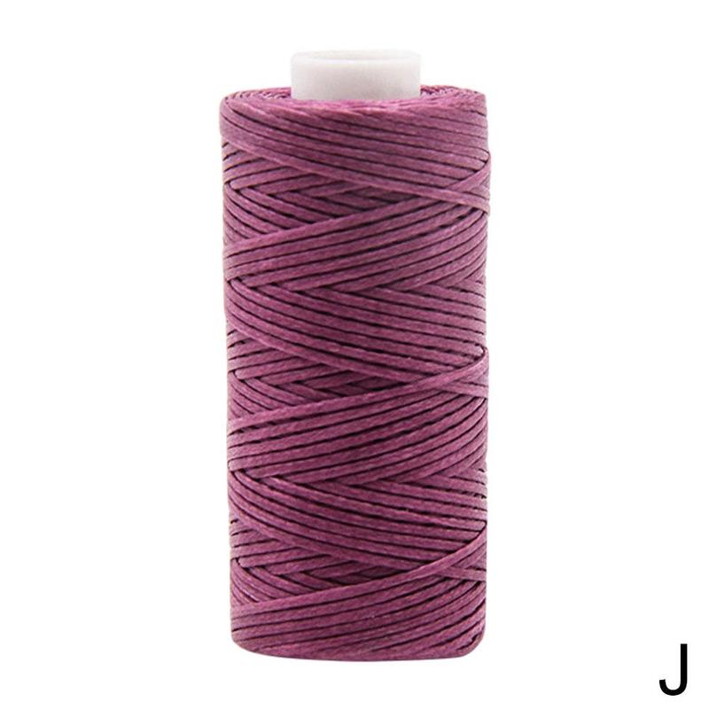 260M Multi Farbe Wachs Faden Single Filament Polyester Hand Stricken Schnur Gurt Kette Seil Korn Nähen Handwerk Pro Leder C J1E5: J