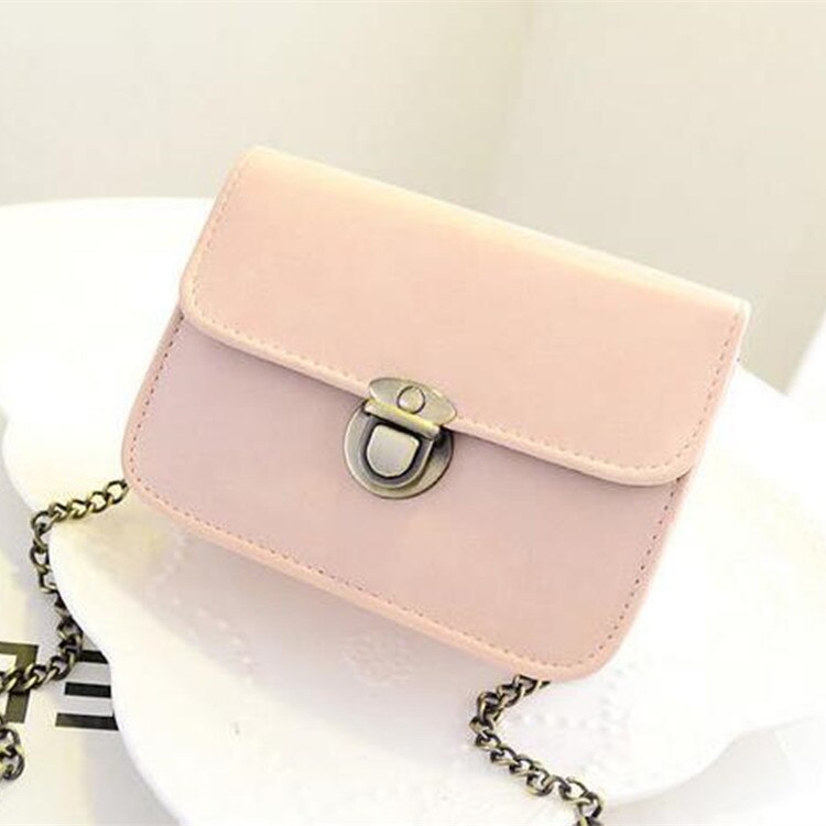 030918 billiga väska kvinnor handväska kvinnlig mini väska med lock: Rosa