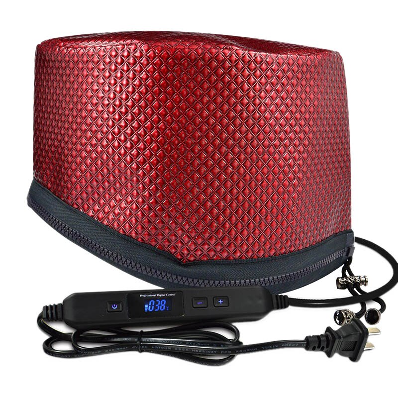 Elektrische Verwarming Föhn Cap Timing Verstelbare Temperatuur Met Lcd Monitor Verdamping Cap Steamer Cap Voor Thuis Barbershop U: Default Title