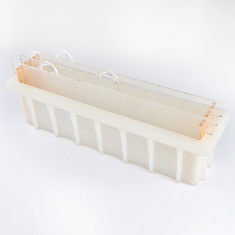 Nicole Siliconen Mal Swirl Maken Zeep Maken Mould Met Transparante Verticale Acryl Duig
