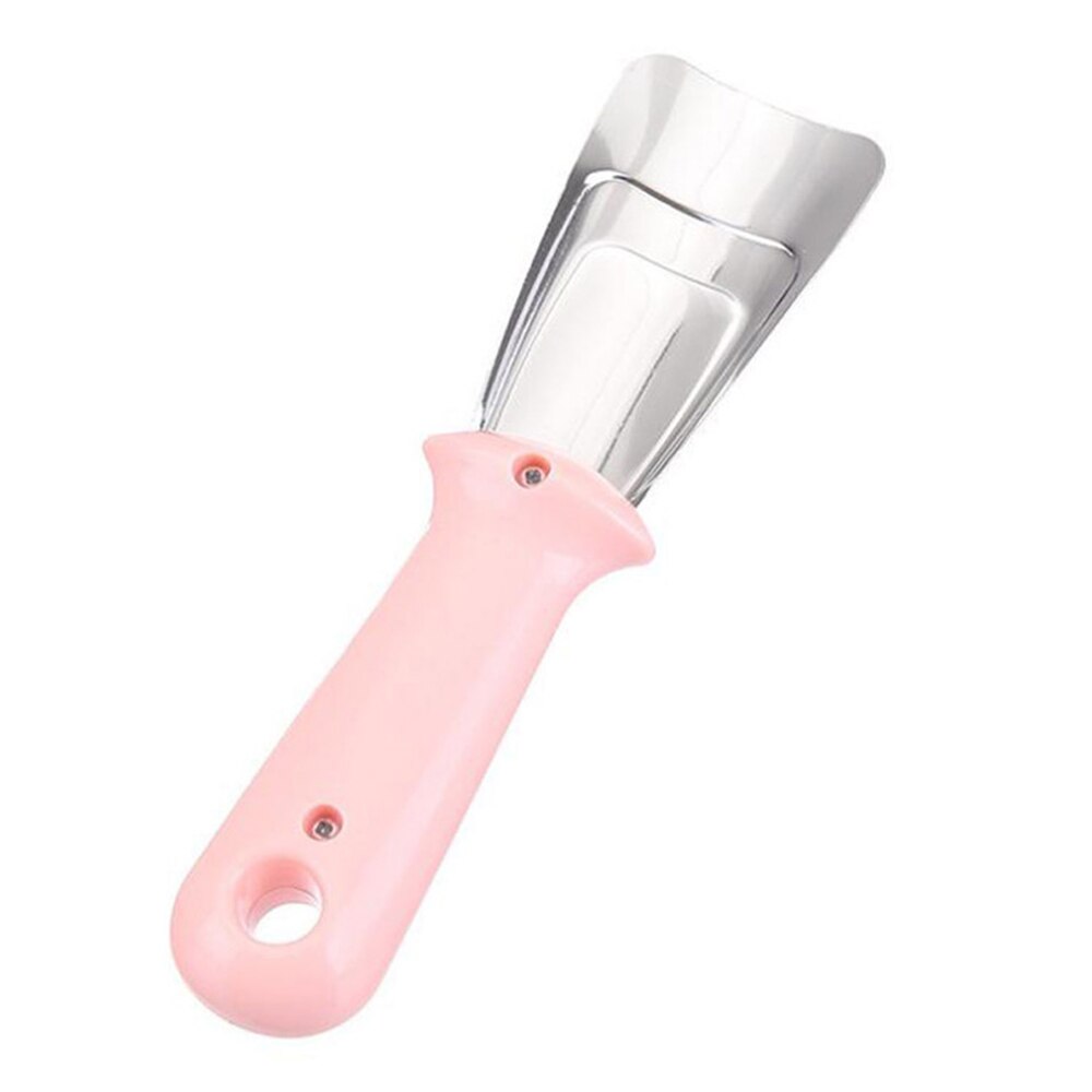 Keuken Schoon Gadget Draagbare Nuttig Koelkast Accessoires 1Pc Ontdooien Schop Rvs Vriezer Ijskrabber Deicing Tool: Pink