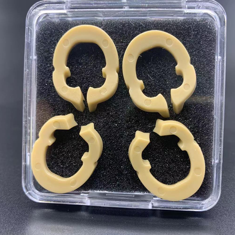 2Pair Dental Rubber Dam Clamps Sectional Matrix Band Resin Clamping/Seperating: Kakhi
