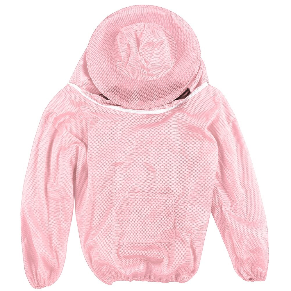 Birøktingsverktøy birøkt beskyttelsesjakke birøkter slør kjole kittel Bie dress: Rosa