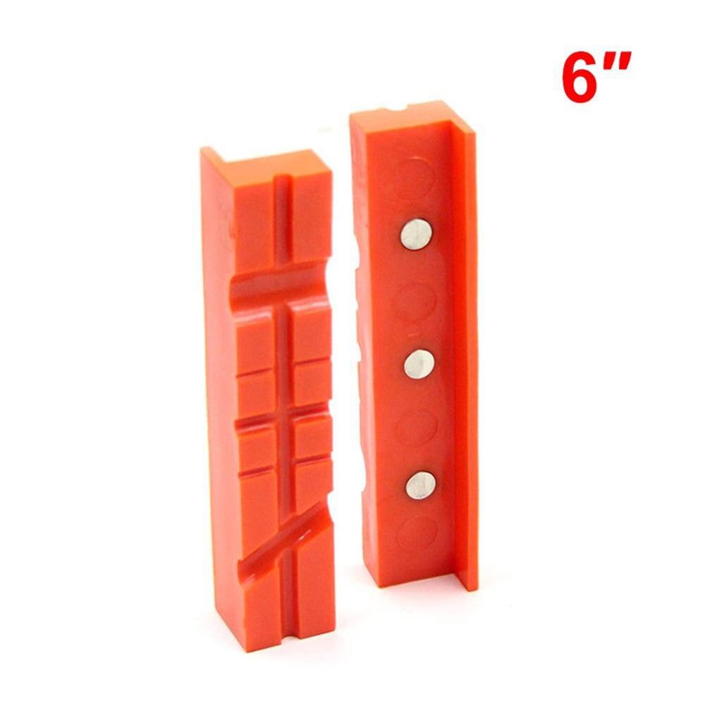 Mordaza acolchada magnética práctica, tornillo de banco metálico de goma, tira de protección, Protector de Banco de ABS, accesorios 1 Uds: 6in