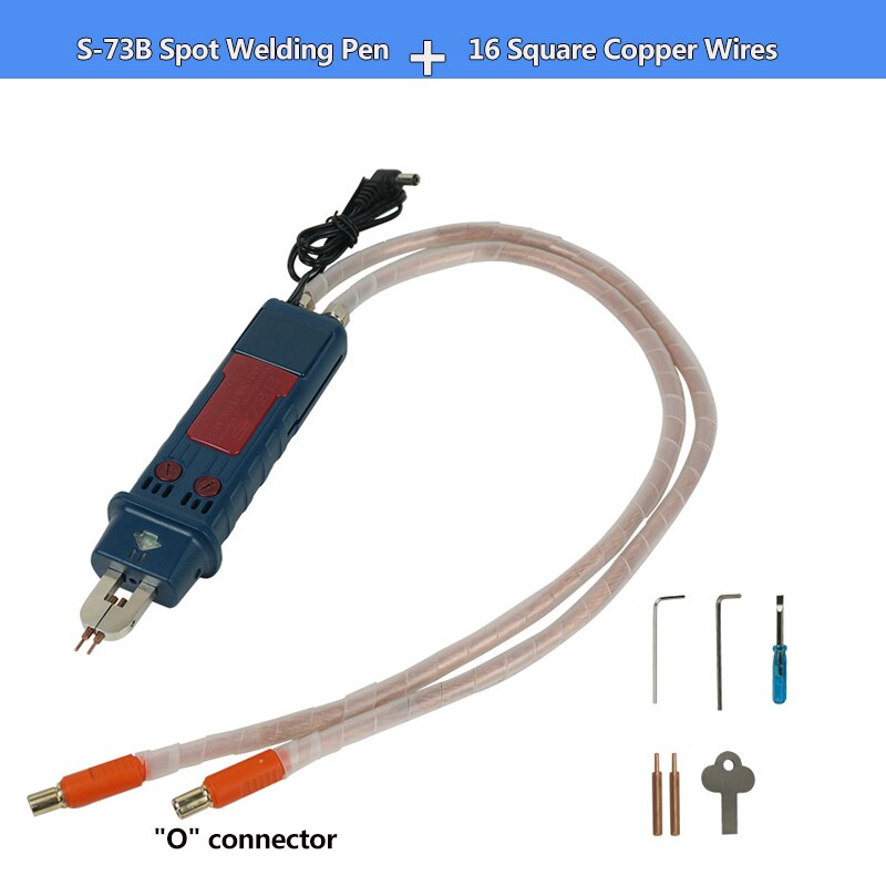SUNKKO 73B Integrated Spot Welding Pen Automatic Trigger Switch DIY Precision Soldering Pens For 737G+ 737DH 709AD+ Spot Welding: 73B-16 O Connector