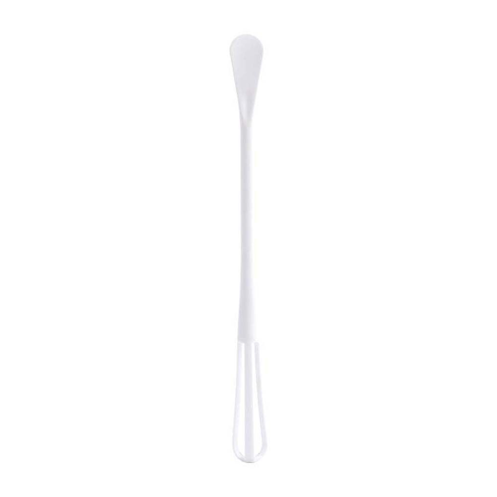 Kitchen Accessories Cook Baking Tool Seasoning Stirring Stick Egg Mixer Egg Beater Stirring Whisk Blender: white