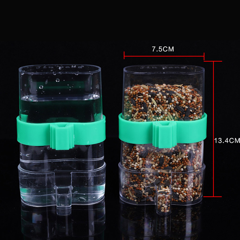 bebedero automático para mascotas loro jaula dispensadora Clip para loro gorrión jaula para pájaros tienda alimentador de aves alimentación de agua