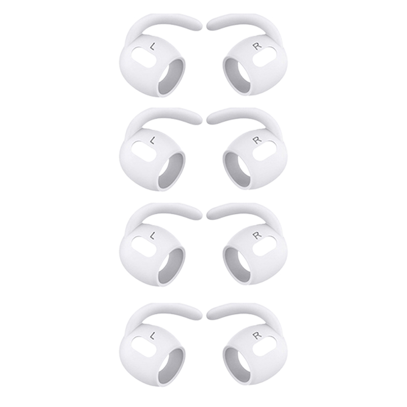 1/4 paires pour AirPods Pro crochets d'oreille couvre accessoires Silicone anti-dérapant embouts d'oreille sport manchon de protection pour AirPods Pro Gen 1: Kaki