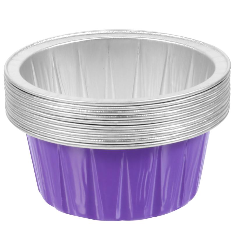 10 stücke Wachs Schmelzen Schüssel Aluminium Folie Wachs schmelzen Schüssel Wachs Bohne Schmelzen Haar Entfernung Spa Werkzeug Enthaarung Topf Wachs enthaarung Maschine: Violett