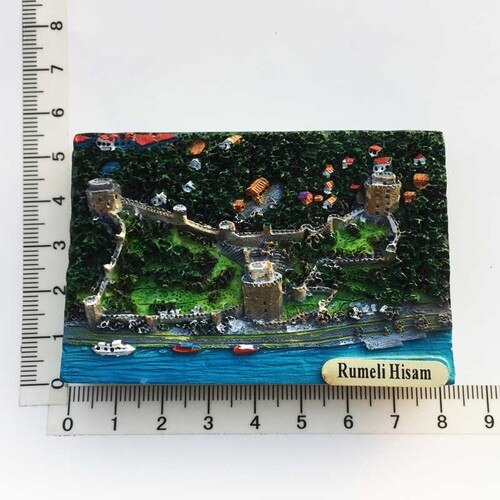 Europe Travel Refrigerator Stickers Turkey Istanbul Bodrum Landmark Tourist Attractions Resin Souvenir Decoration Collection: Rumeli Hisam