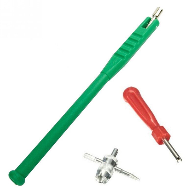 3pcs Tire Valve Stem Puller Tube Metal Tire Repair Tools Valve Stem Core Car Motorcycle Remover Tire Valve Stem Puller Tube: green